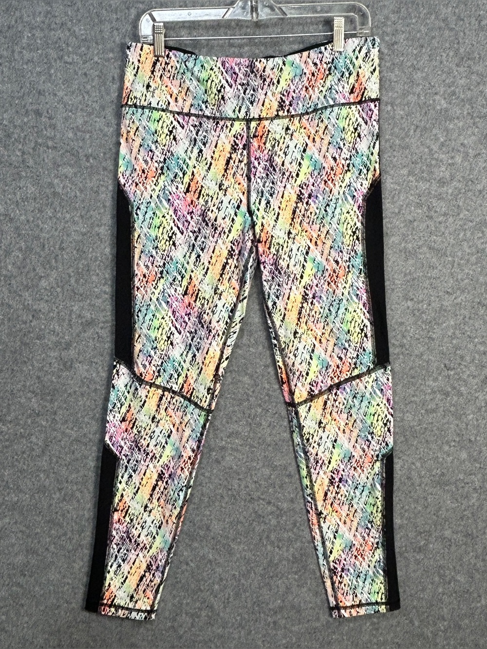 Victoria's Secret Women’s L VSX Sport Knockout Cat Scratch Leggings Black/Multi